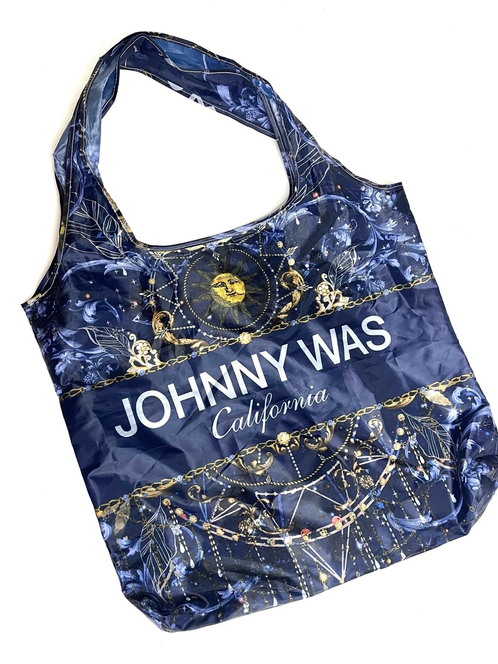 Johnny Was Reusable Nylon Tote Shopping Bag